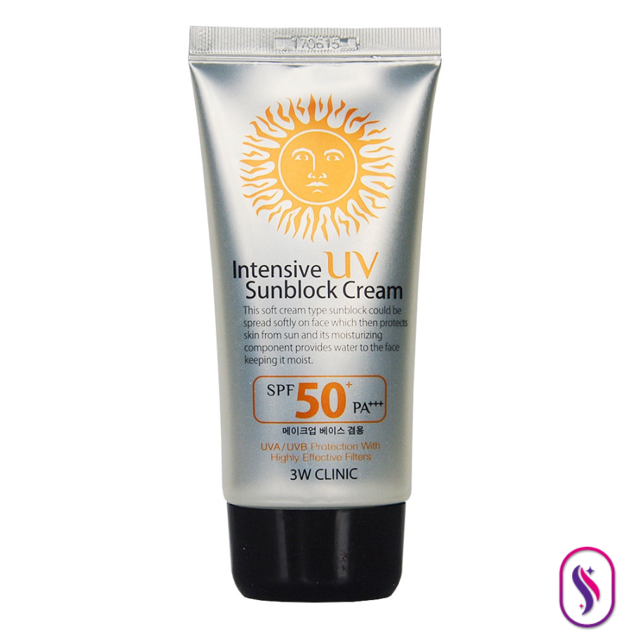 3W CLINIC INTENSIVE UV SUNBLOCK CREAM SPF50 PA+++ 70ML