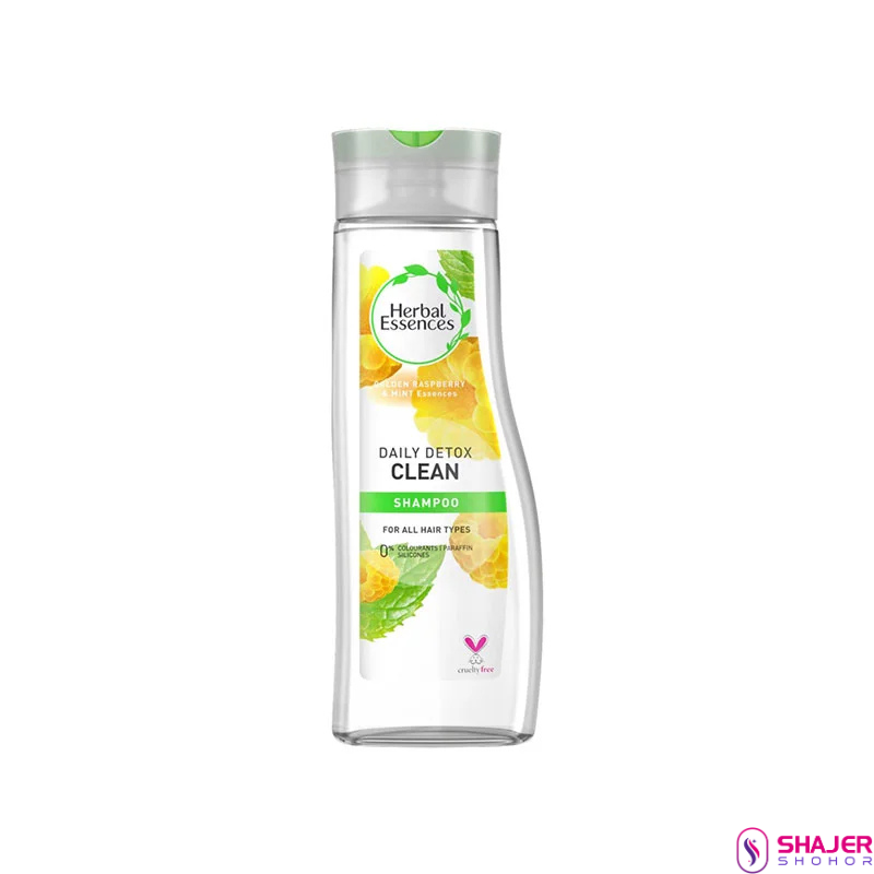 Herbal Essences Daily Detox Clean Golden Raspberry & Mint Shampoo – 400ml